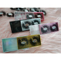 3D 5D 25mm 100% Real Mink Strip Eyelash Wholesale with Private Logo Label 2 Pairs; Ashes in 1 Box